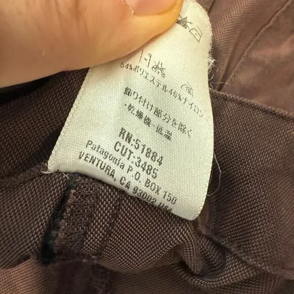 Patagonia Womens Vintage Pants Cargo Straight Leg Brown 14 Y2K Outdoor - Picture 8 of 10
